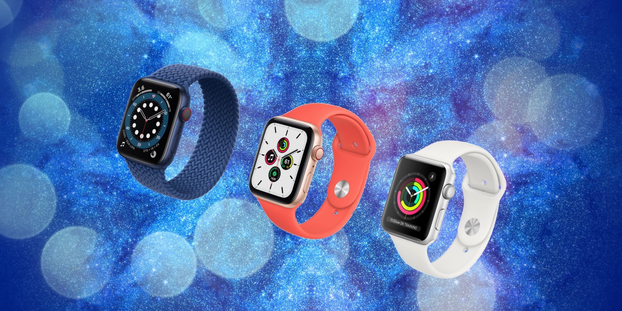 Apple Watch Series 6, SE and Series 3