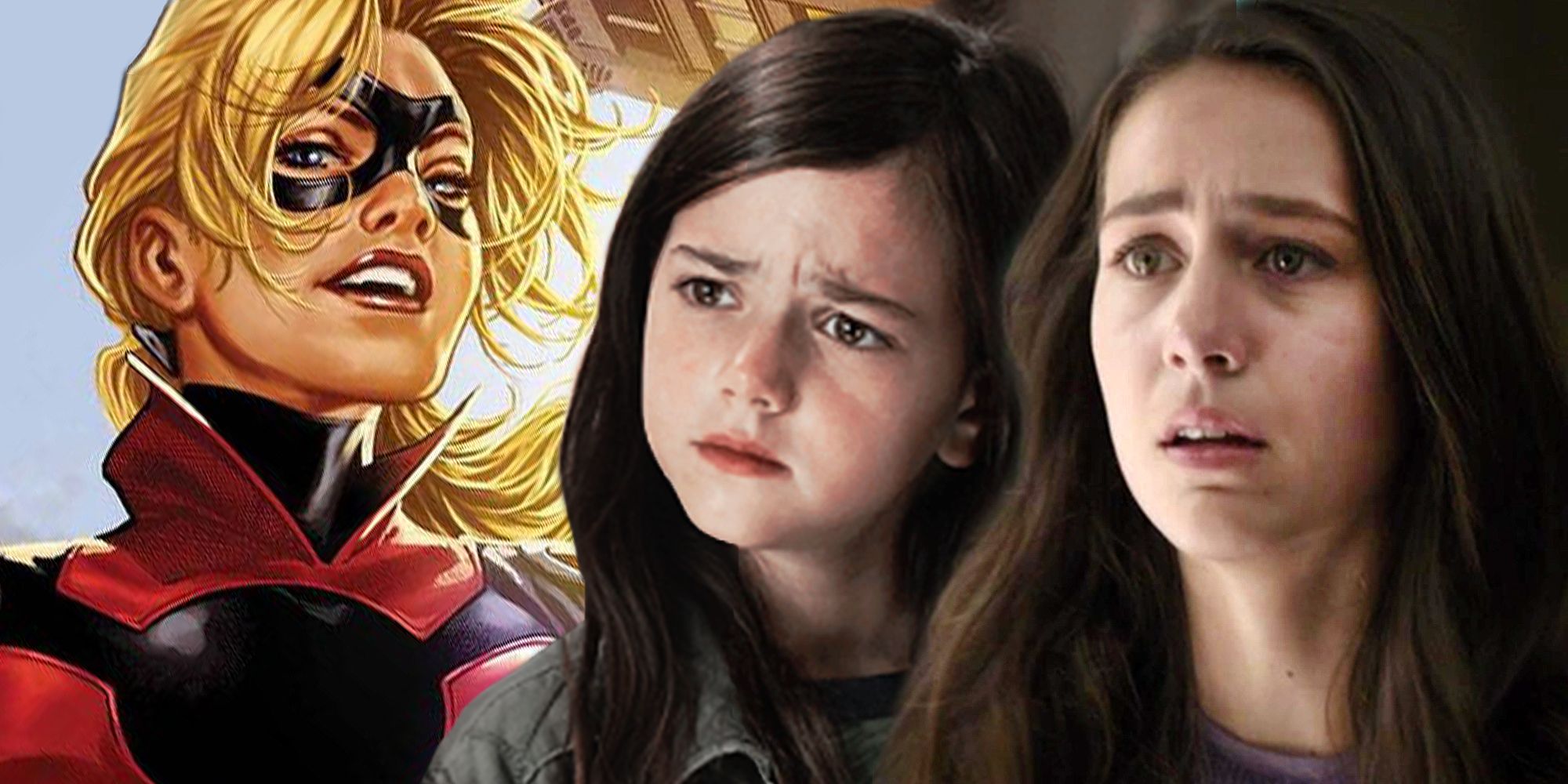 Cassie Lang as she appears in the Young Avengers comics alongside the first two actresses to play her in the MCU