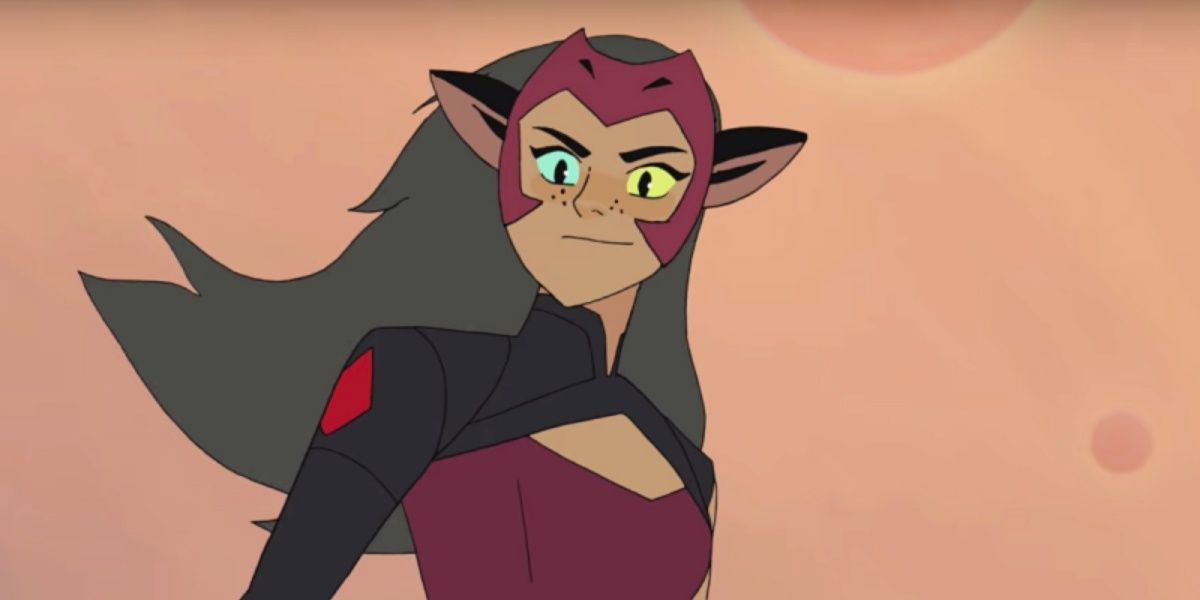 Catra with long hair in She-Ra and the Princesses of Power.