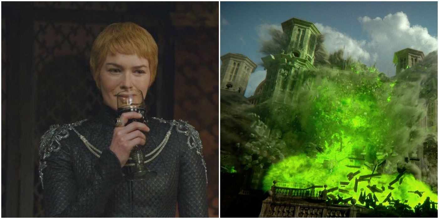 Cersei Lannister blows up the Sept of Baelor.