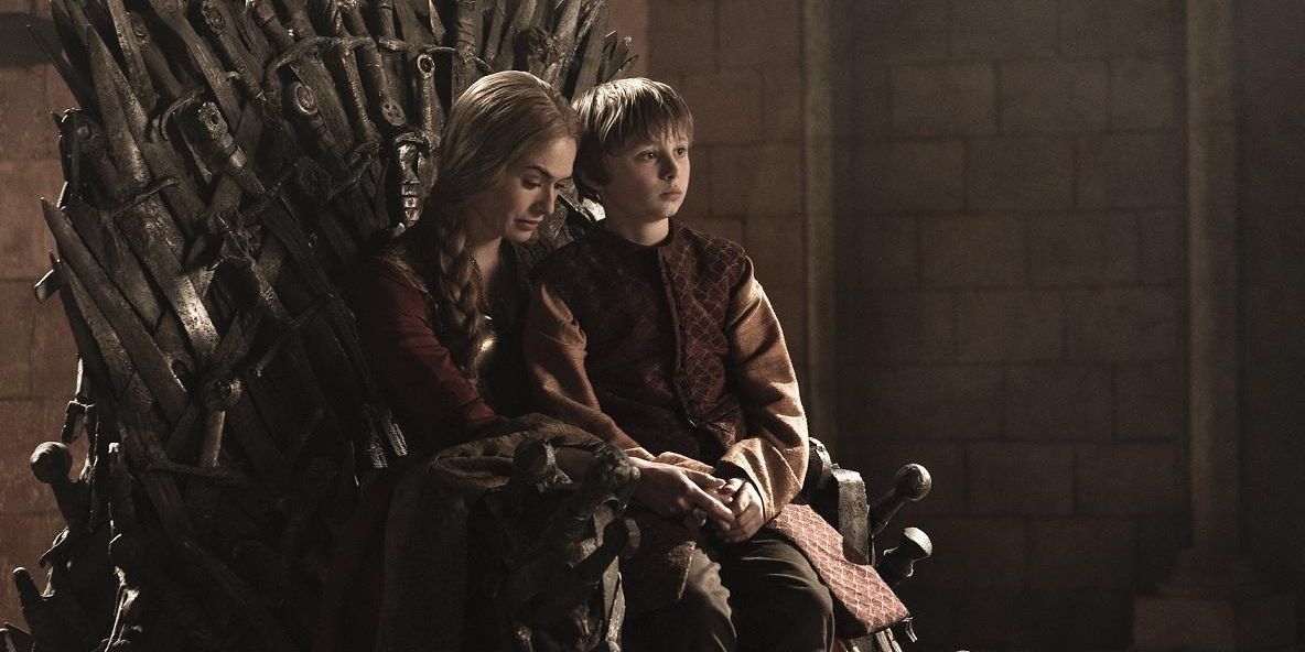 The Battle of Blackwater Bay, Cersei and Tommen on the throne