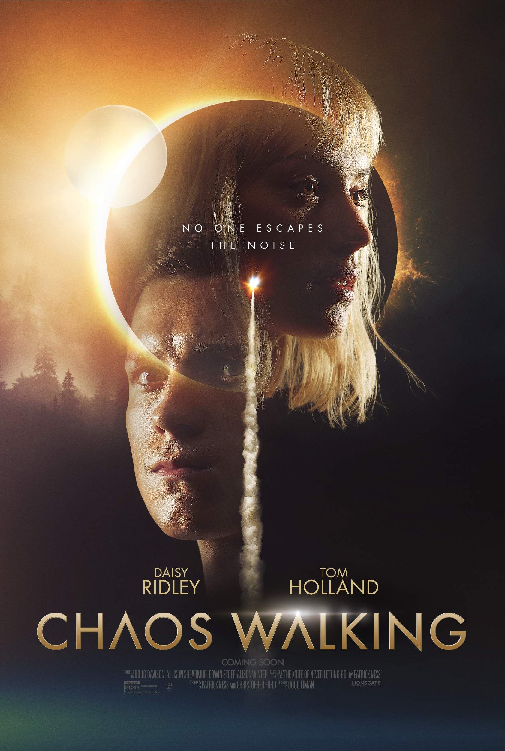 Chaos Walking Movie Posters Spotlight Tom Holland & Daisy Ridley