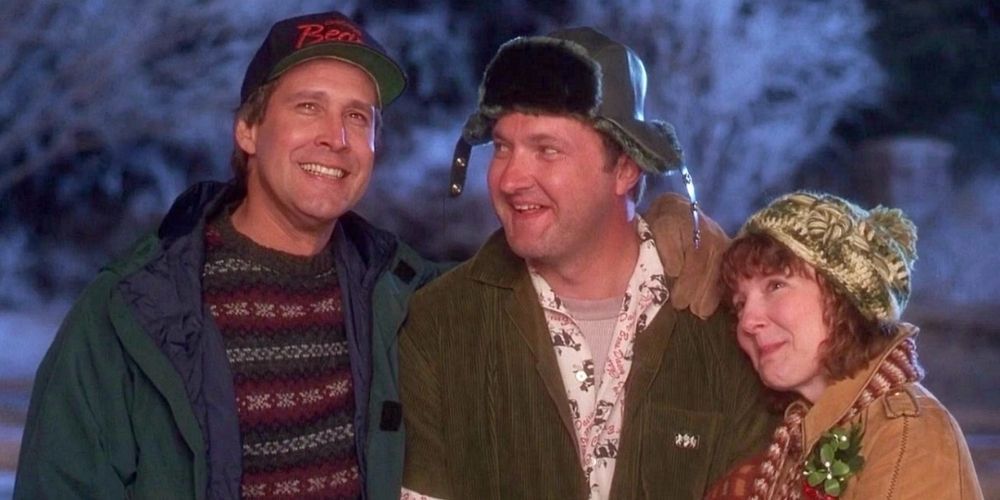 Chevy Chase Randy Quaid and Miriam Flynn in National Lampoons Christmas Vacation