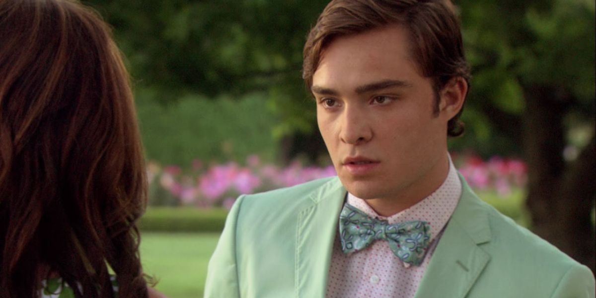 Chuck Bass looking confused in Gossip Girl
