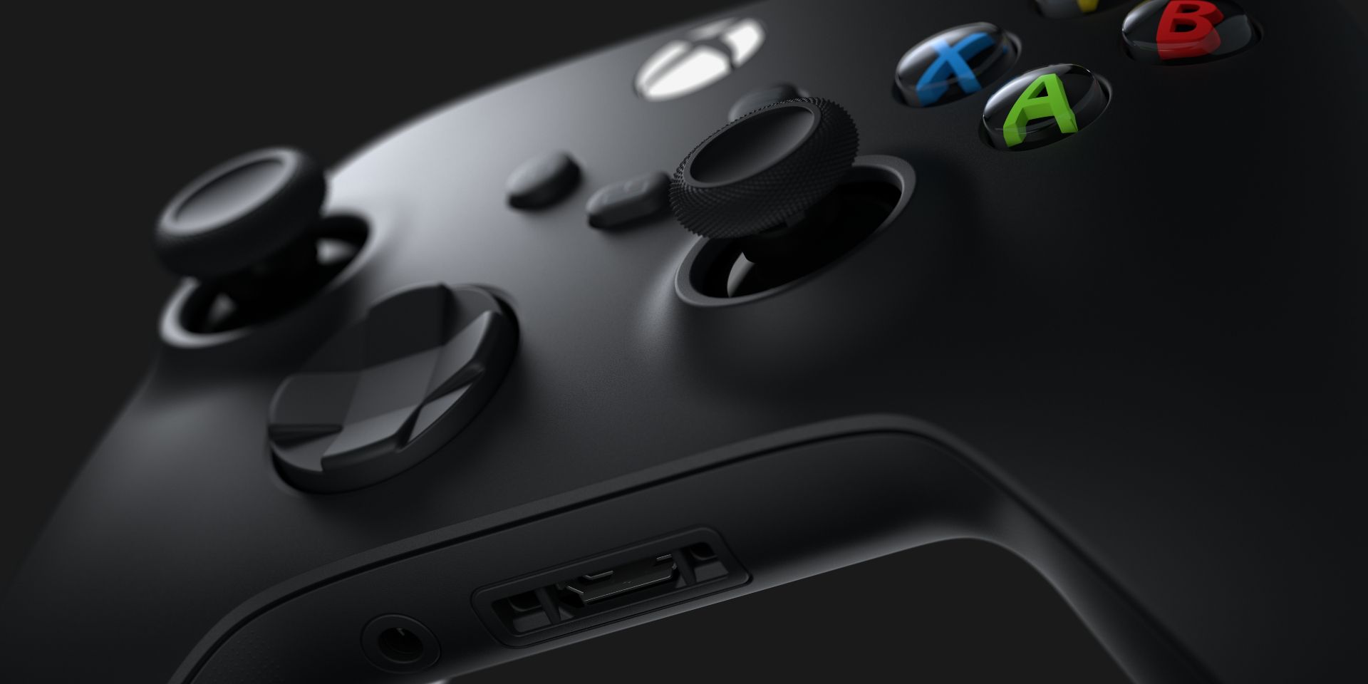 Close-up of an Xbox controller