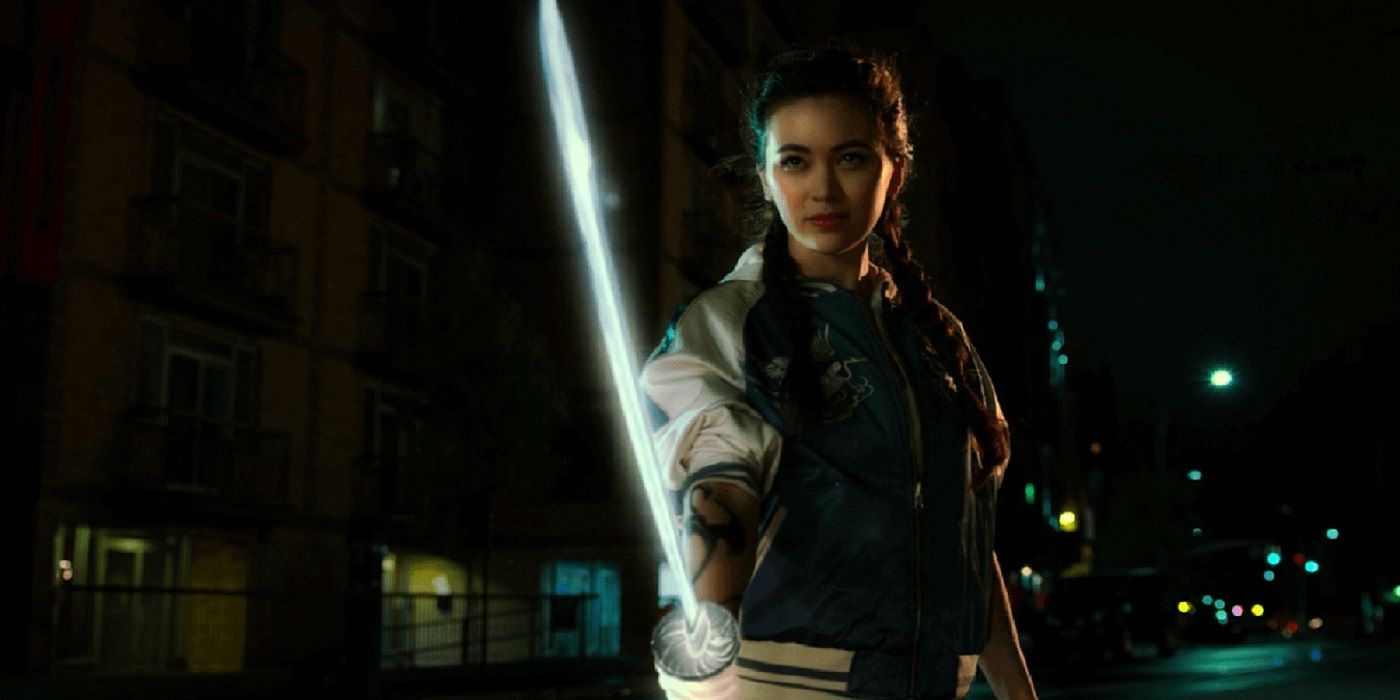Colleen Wing powers up her sword in Defenders series.