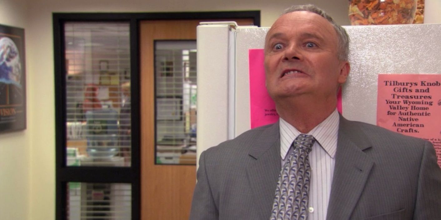 Creed looking livid in The Office