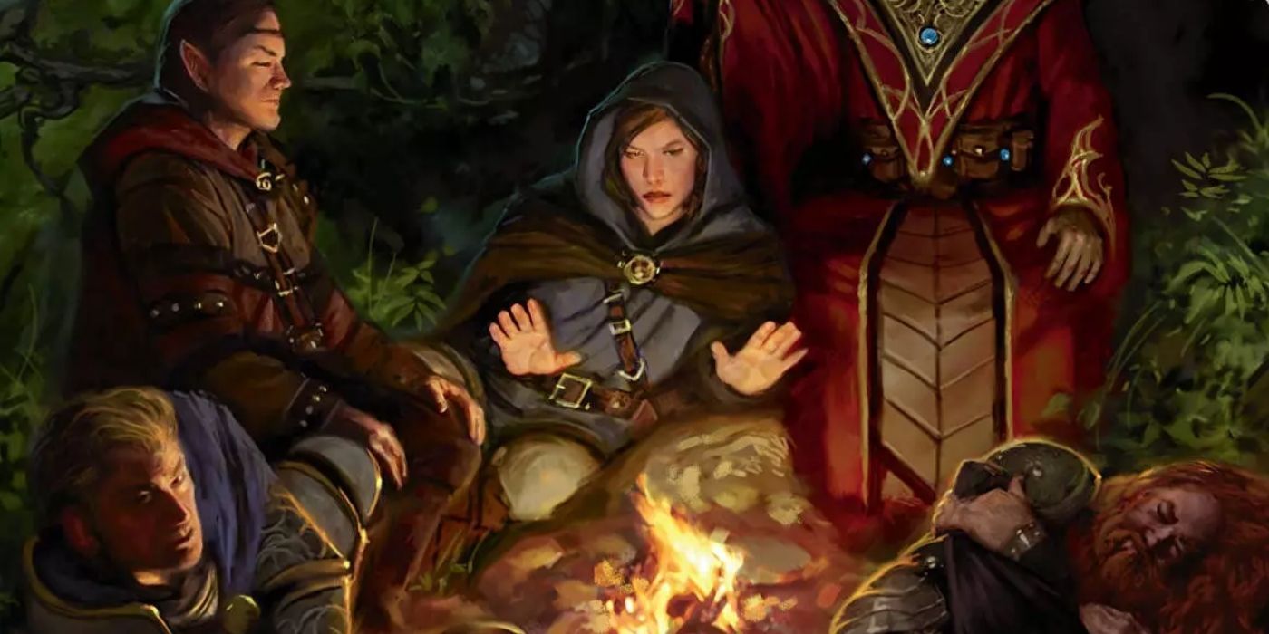 D&amp;D party campfire