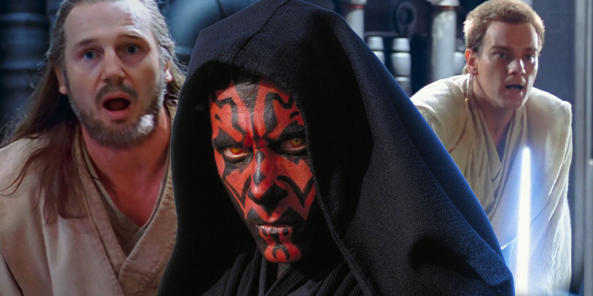 Darth maul Obi Wan Qui Gon Jinn Star Wars the phantom menace