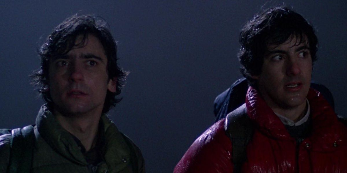 David and Jack backpacking through Yorkshire in the middle of the night, from An American Werewolf in London