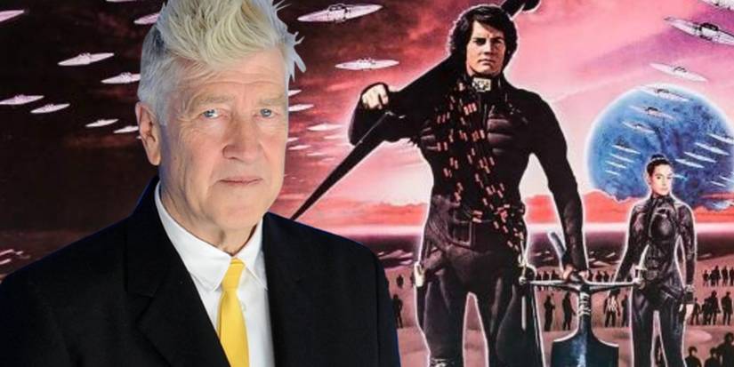 Blended image of David Lynch and a Dune poster