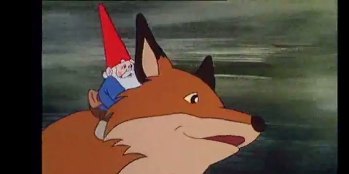 David the Gnome rides Swift the Fox 