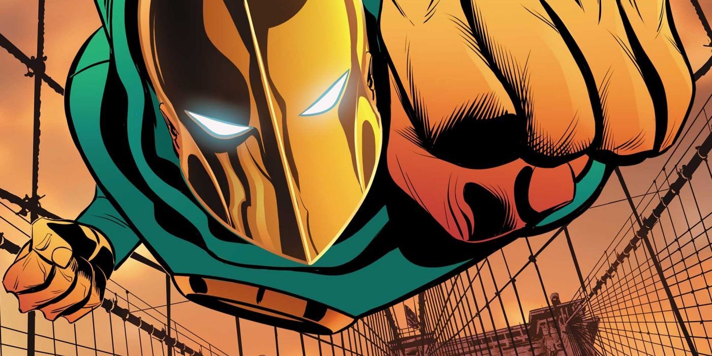 Doctor Fate flying in DC Comics.