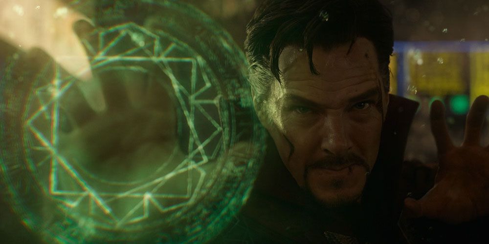 Dr. Strange uses the Time Stone