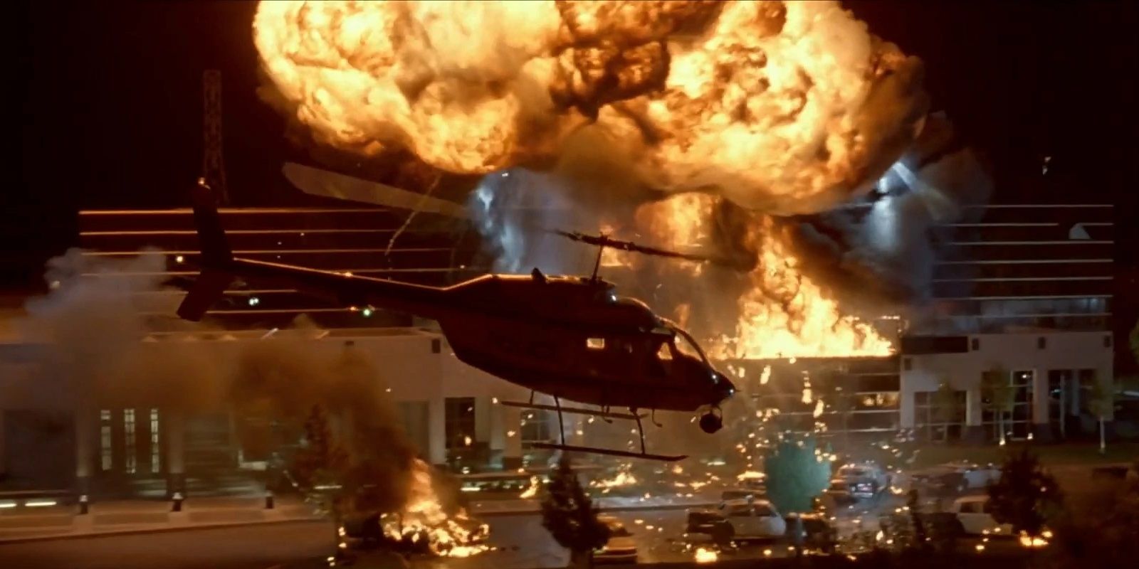 Dyson's lab explodes in Terminator 2