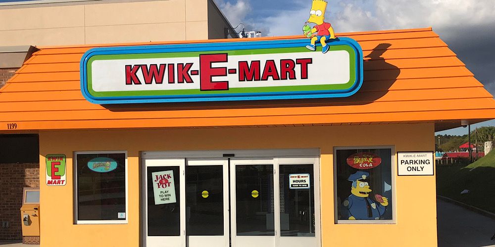 Seven 11 Dressed Up As The Kwik E Mart