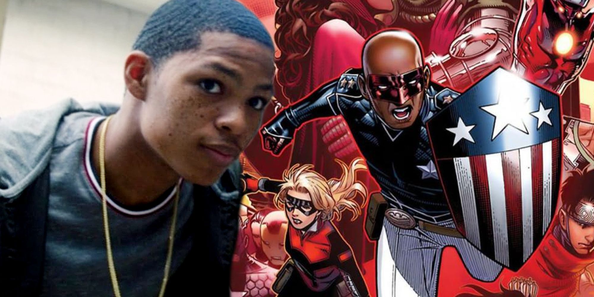 Elijah Richardson as Elijah Bradley in Falcon and the Winter Soldier and Young Avengers