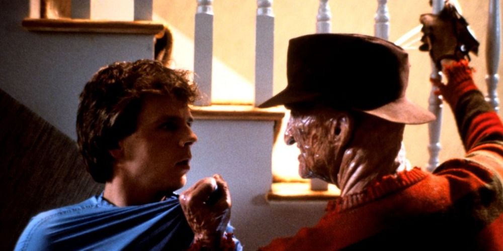 Freddy comfronting a teenager in A Nightmare On Elm Street 2: Freddy's Revenge