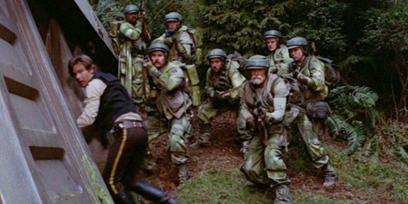 The Rebels attack the shield generator on Endor in Return of the Jedi