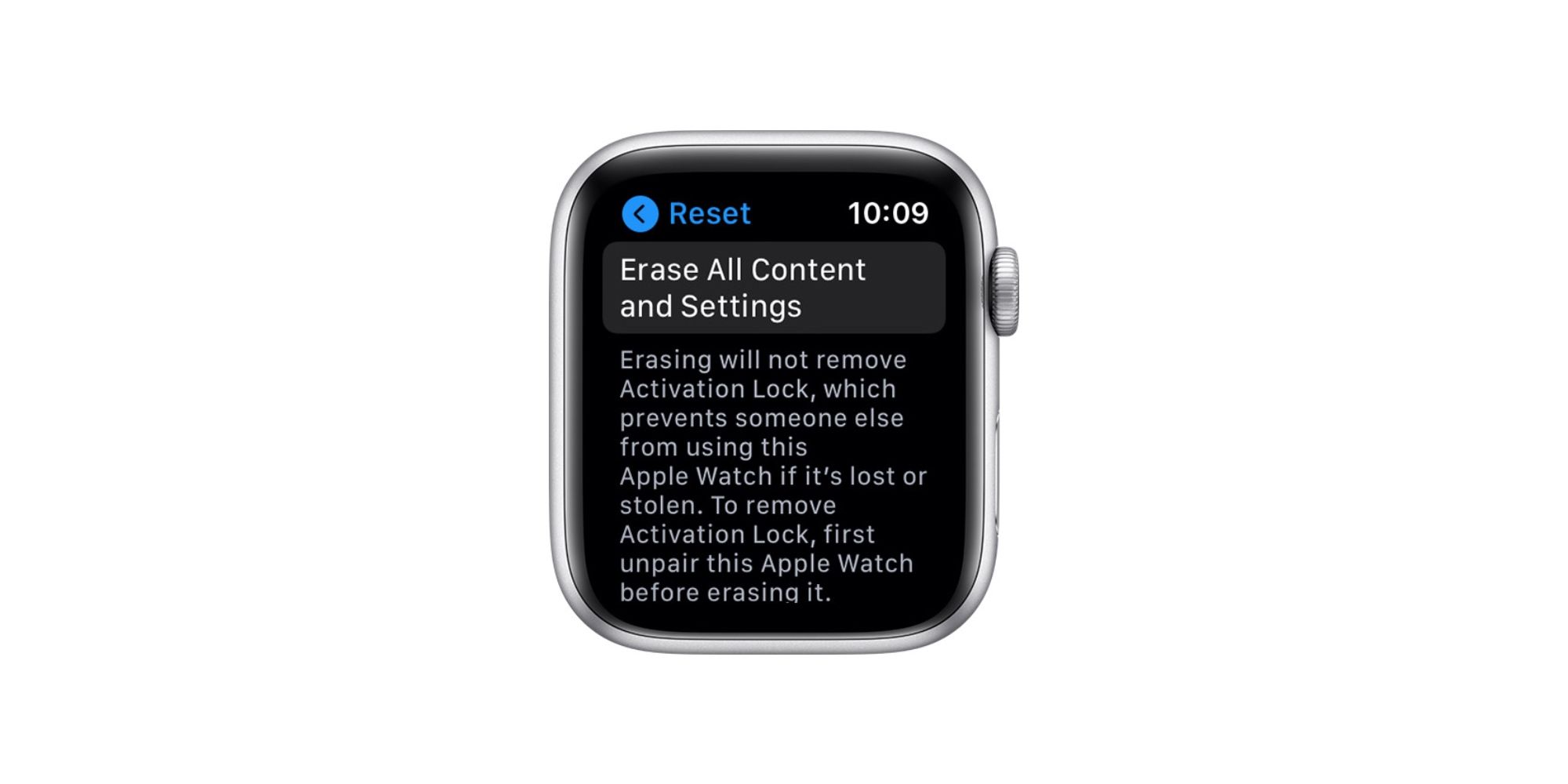 Apple watch unpair online without phone