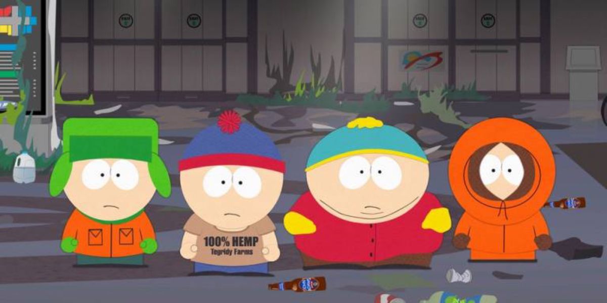 Eric, Kenny, Kyle And Stan in South Park