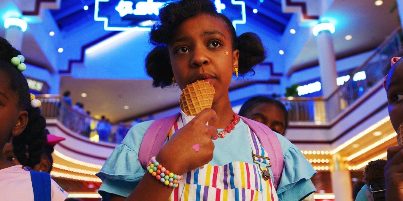 Erica liking an ice cream in Stranger Things