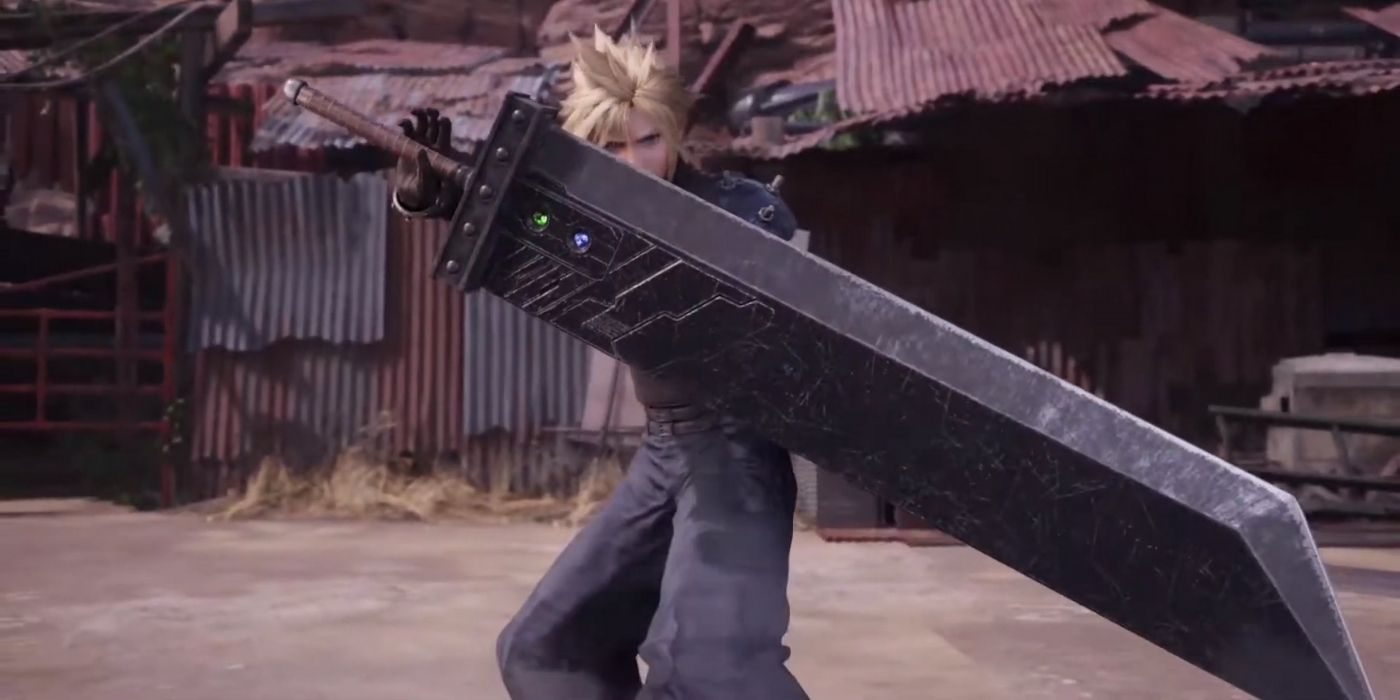 Final Fantasy 7 Remake Cloud huge Buster Sword