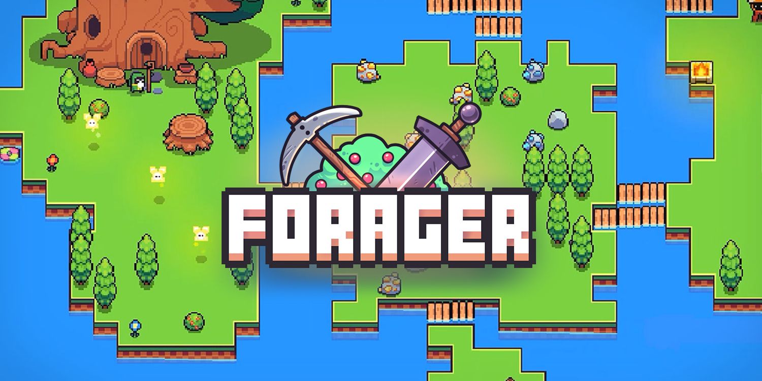 Logo for the video game Forager