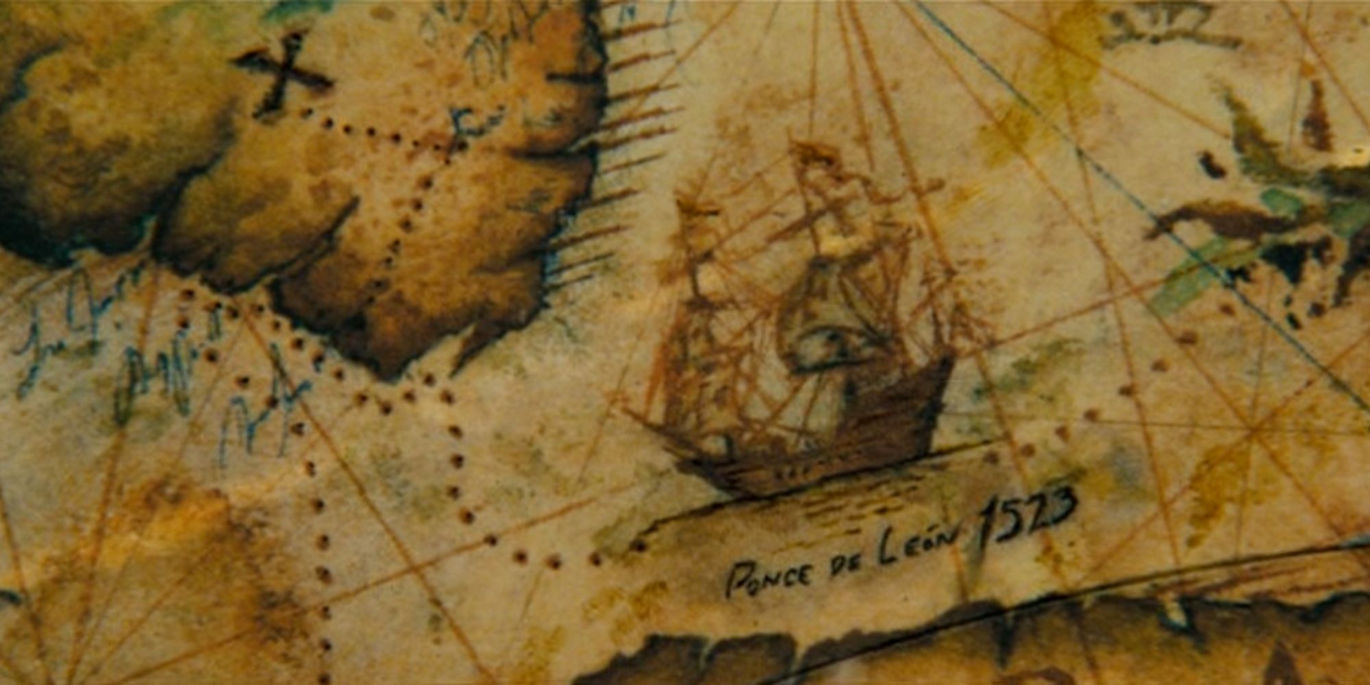 Fountain Of Youth Drawing in Pirates Of The Caribbean