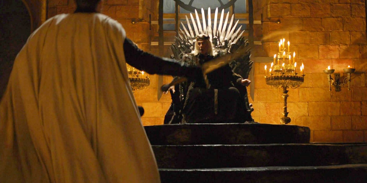 Jaime comes for the Mad King with a sword in Game Of Thrones