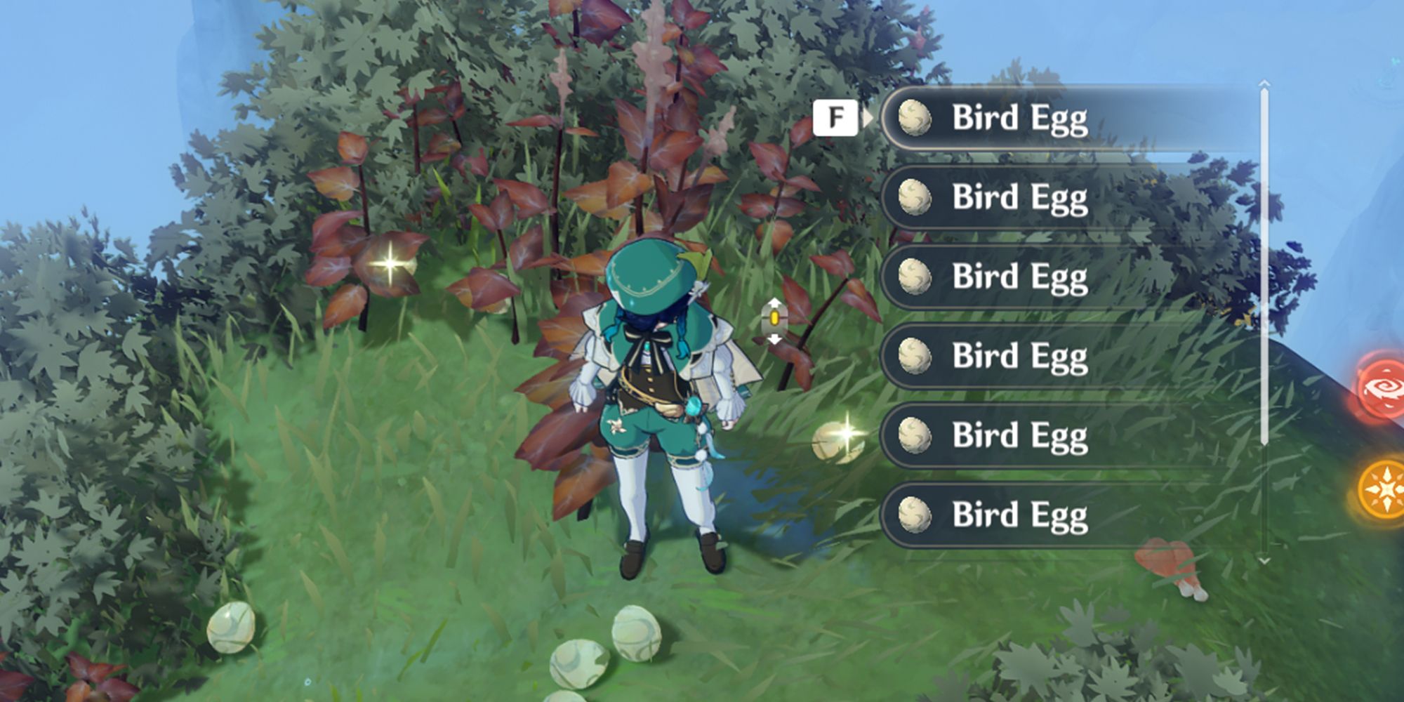 Genshin Impact Bird Eggs: Secret Bird Egg Mountain Location