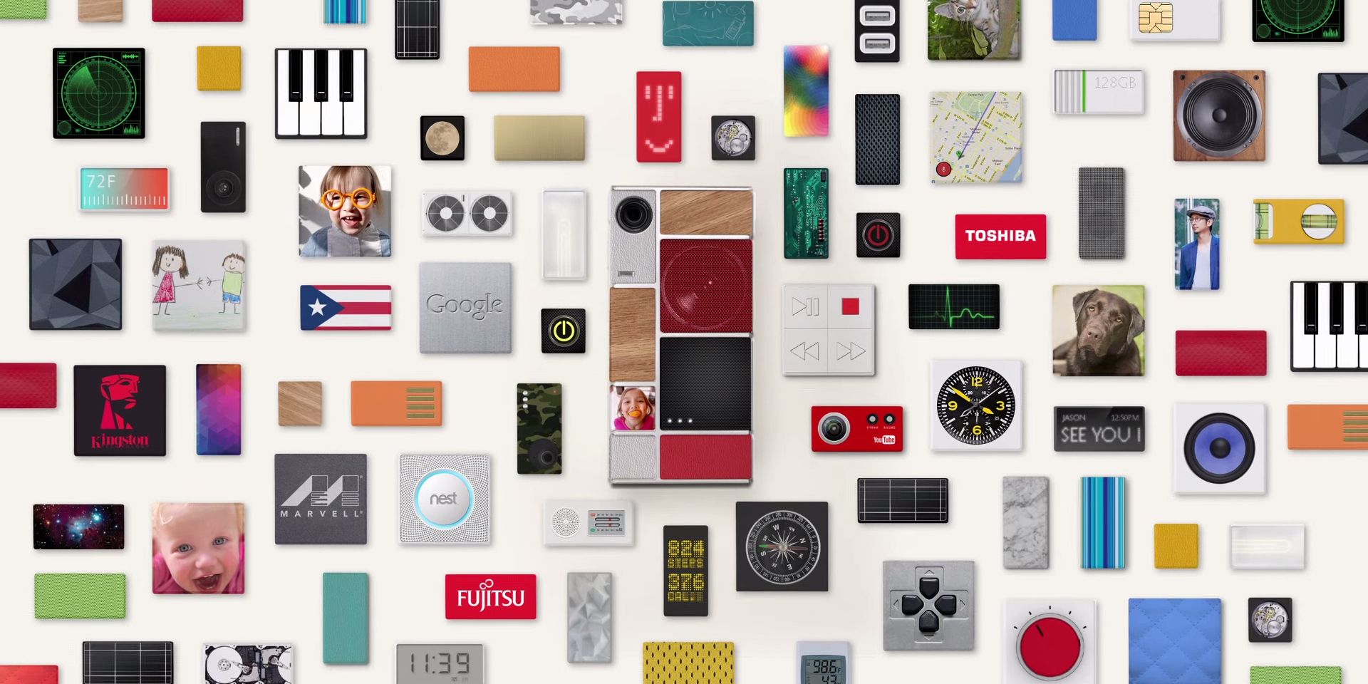 Google Project Ara phone with modules