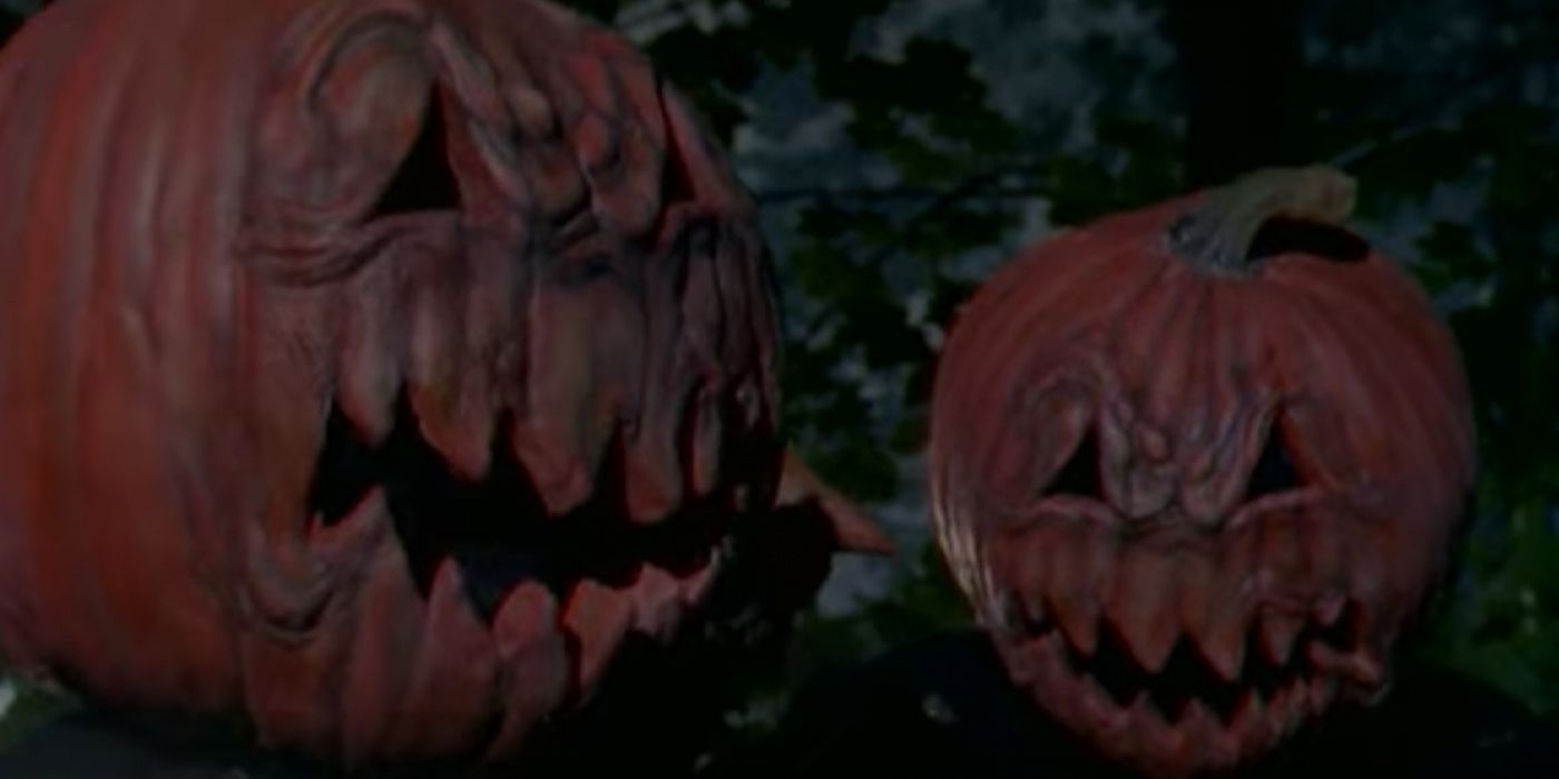 The aliens from Goosebumps Attack of the Jack-o-Lanterns looking freaky