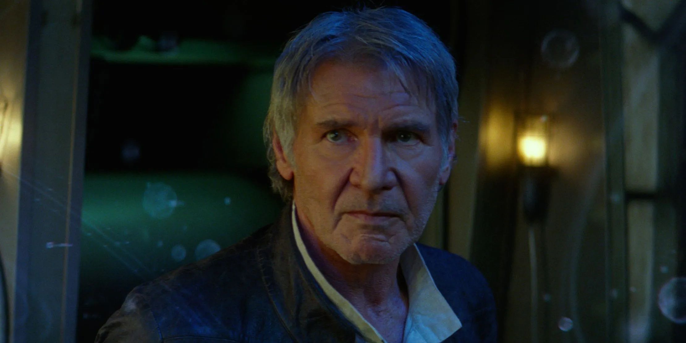 Han Solo talks to Rey and Finn about Luke and the Force in The Force Awakens