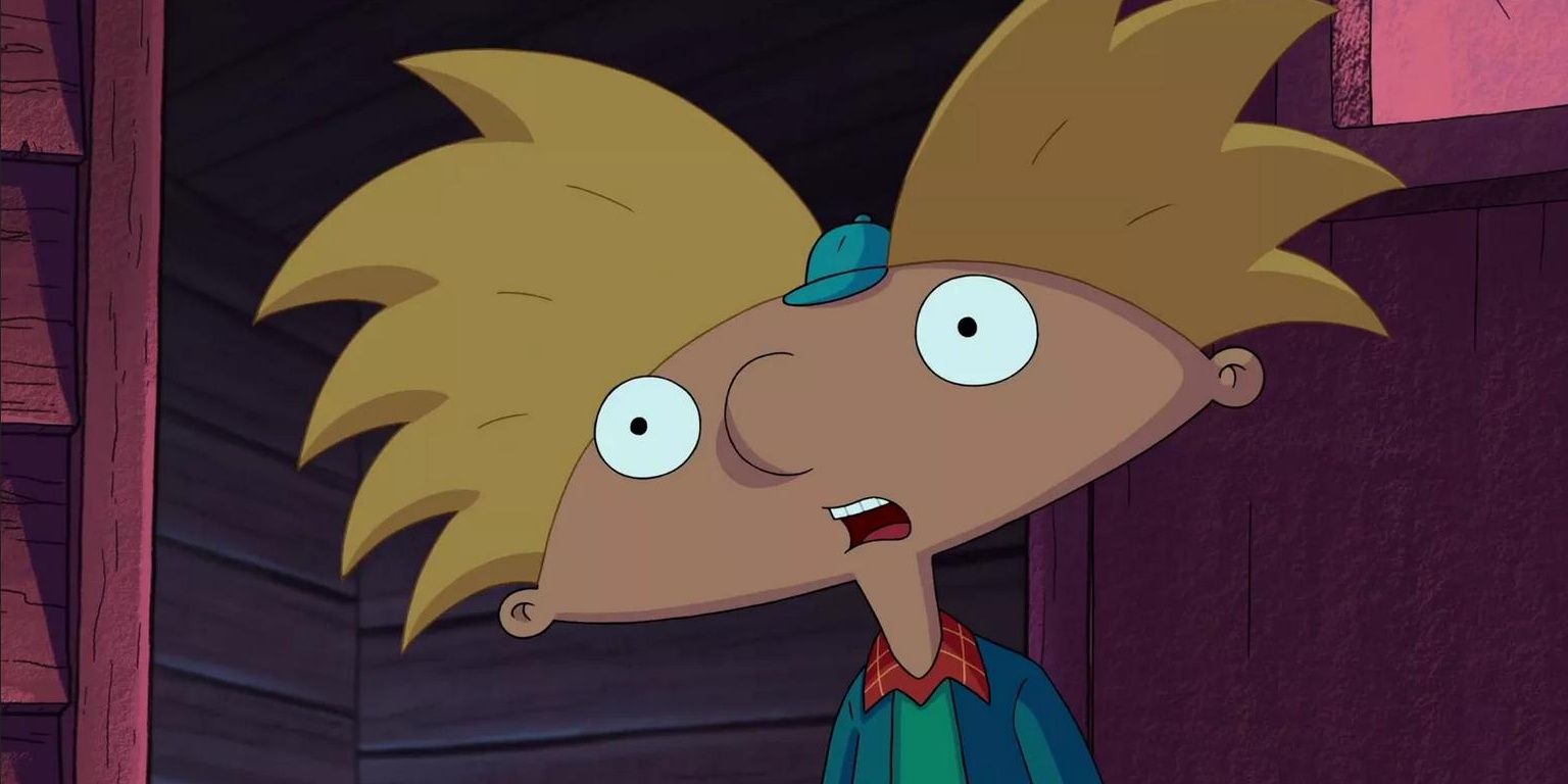 Arnold looking shocked in Hey, Arnold!
