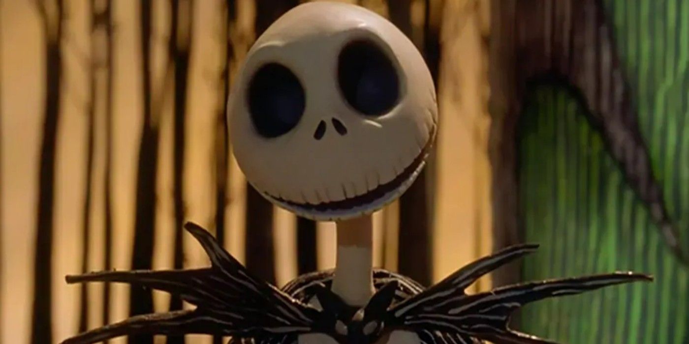 Jack Skellington smiling in The Nightmare Before Christmas