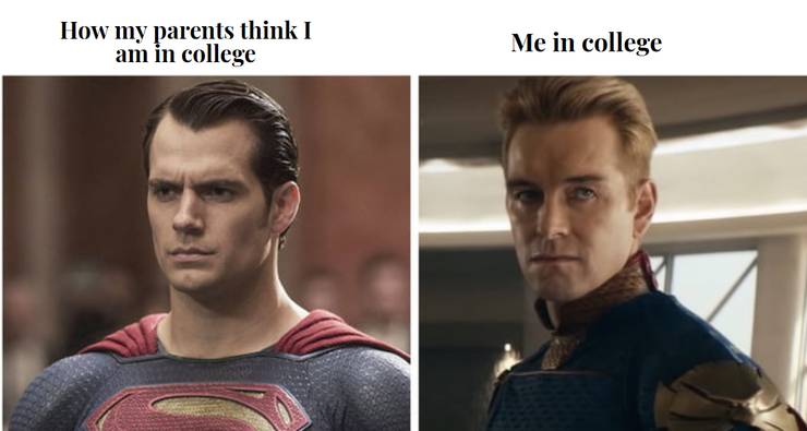 Image result for superman vs homelander meme