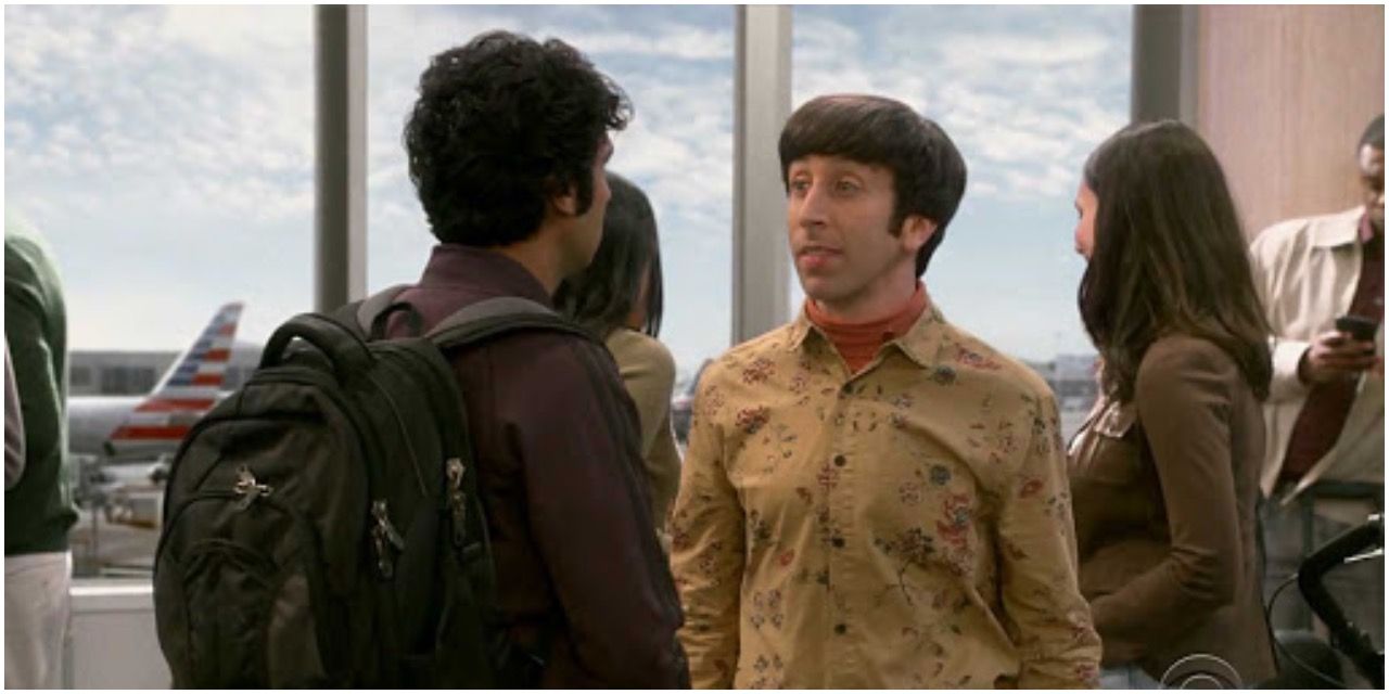 Howard stops Raj at airport