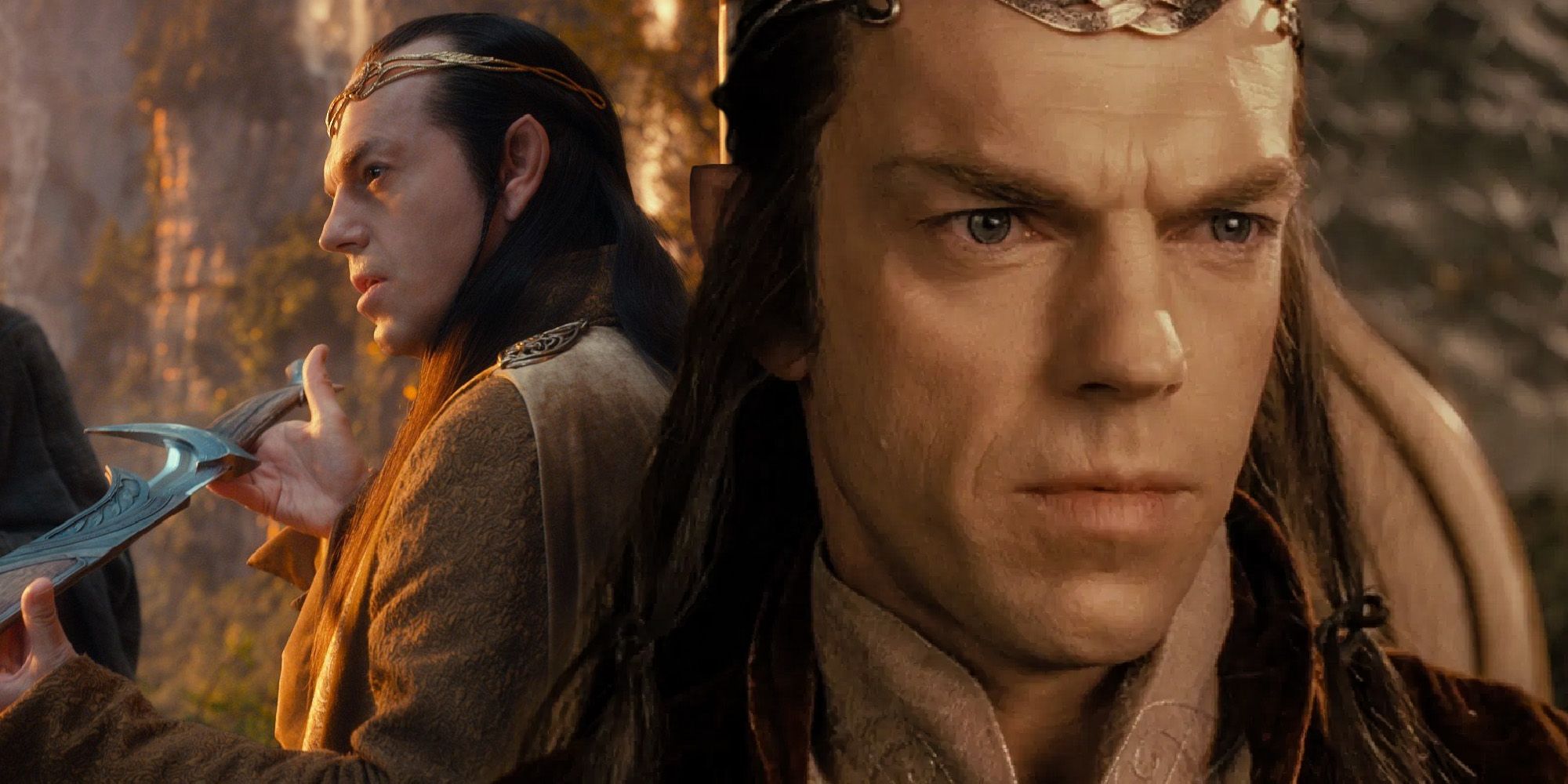 Details about   The Hobbit Movie Elrond Elf Metal Crown Lord of the Rings Gold Silver 