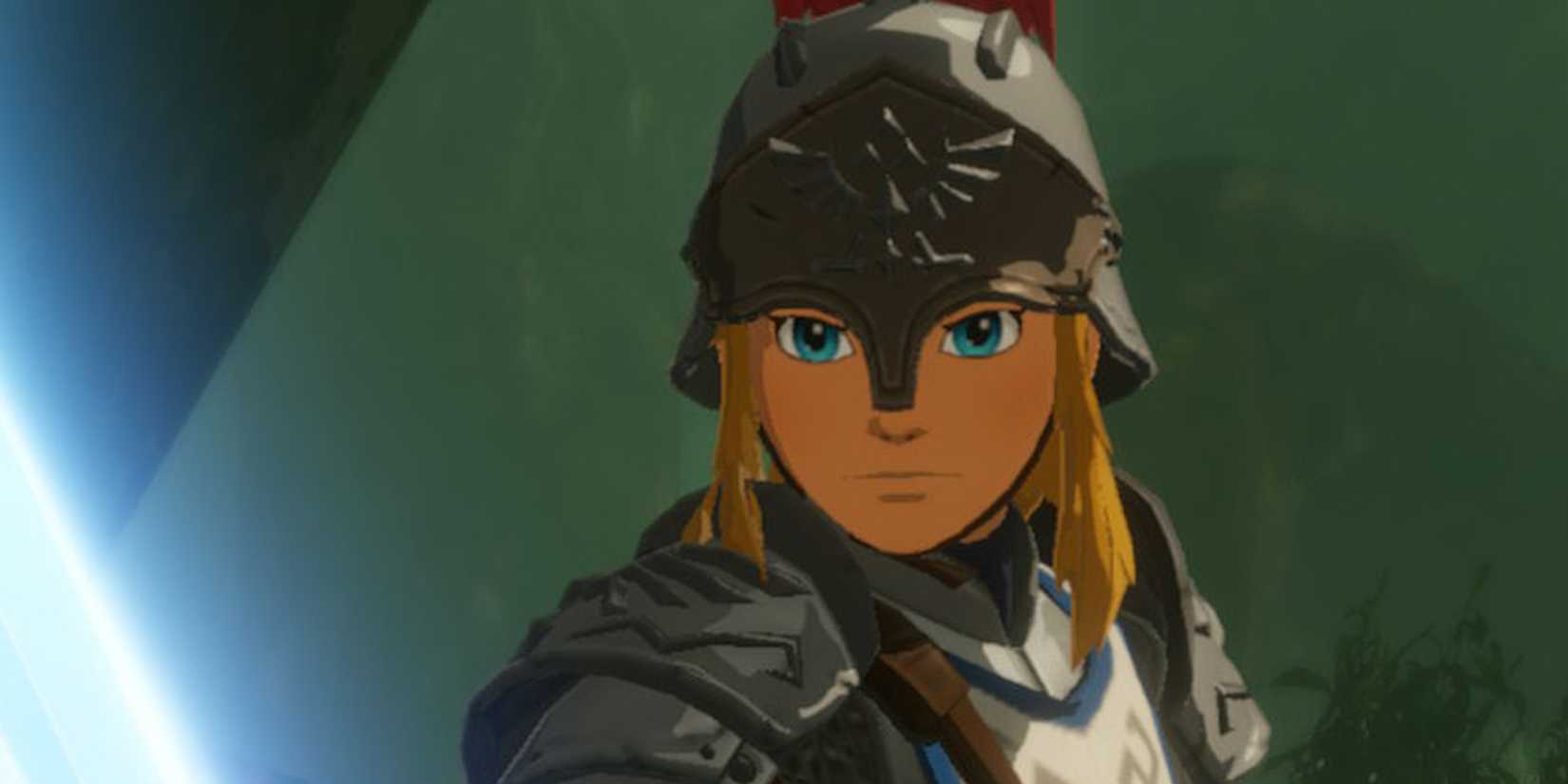 Link wearing Soldier's Armor in Hyrule Warriors Age of Calamity.