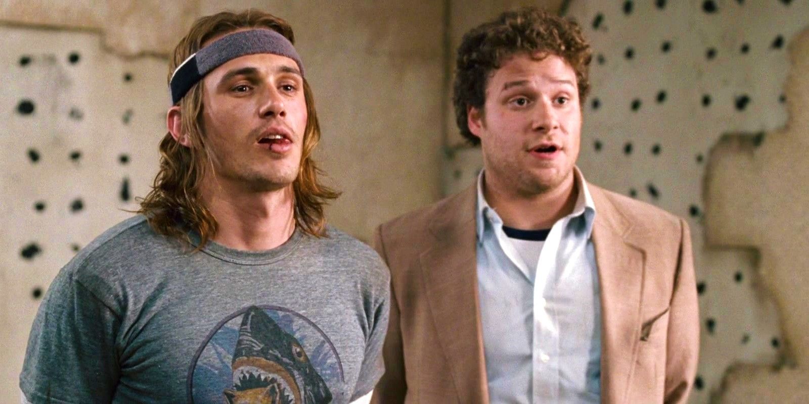 James Franco and Seth Rogen look stoned in Pineapple Express