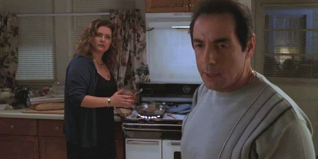 Janice argues with RIchie about his son's passion for dancing in The Sopranos