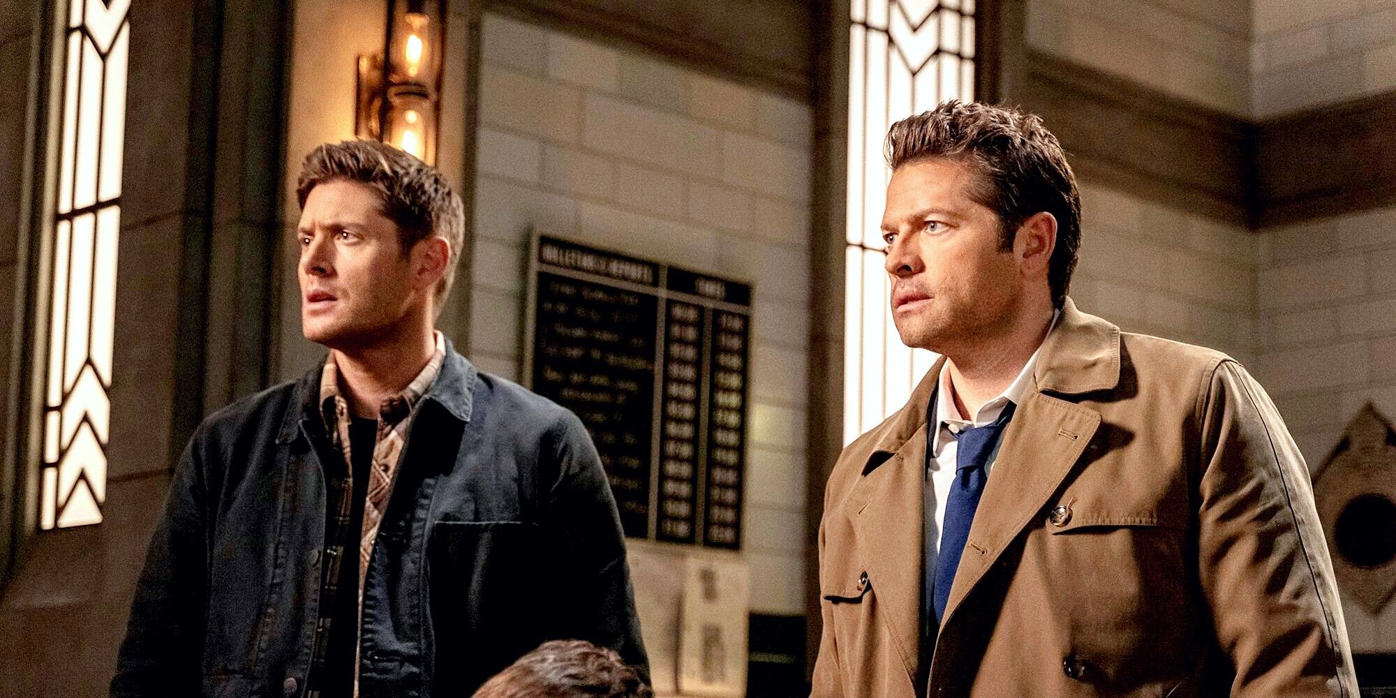 Jensen Ackles as Dean and Misha Collins as Castiel in Supernatural