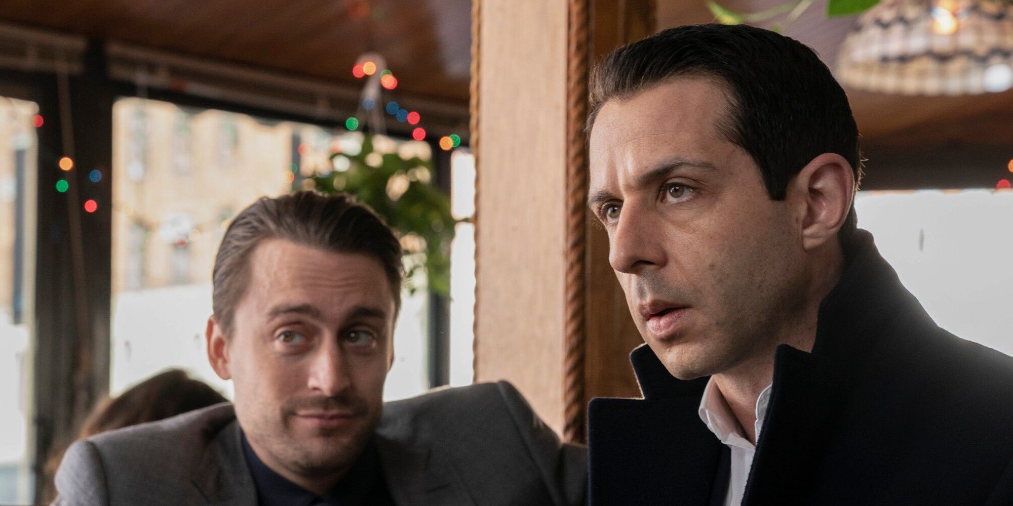 Jeremy Strong and Kieran Culkin in Succession