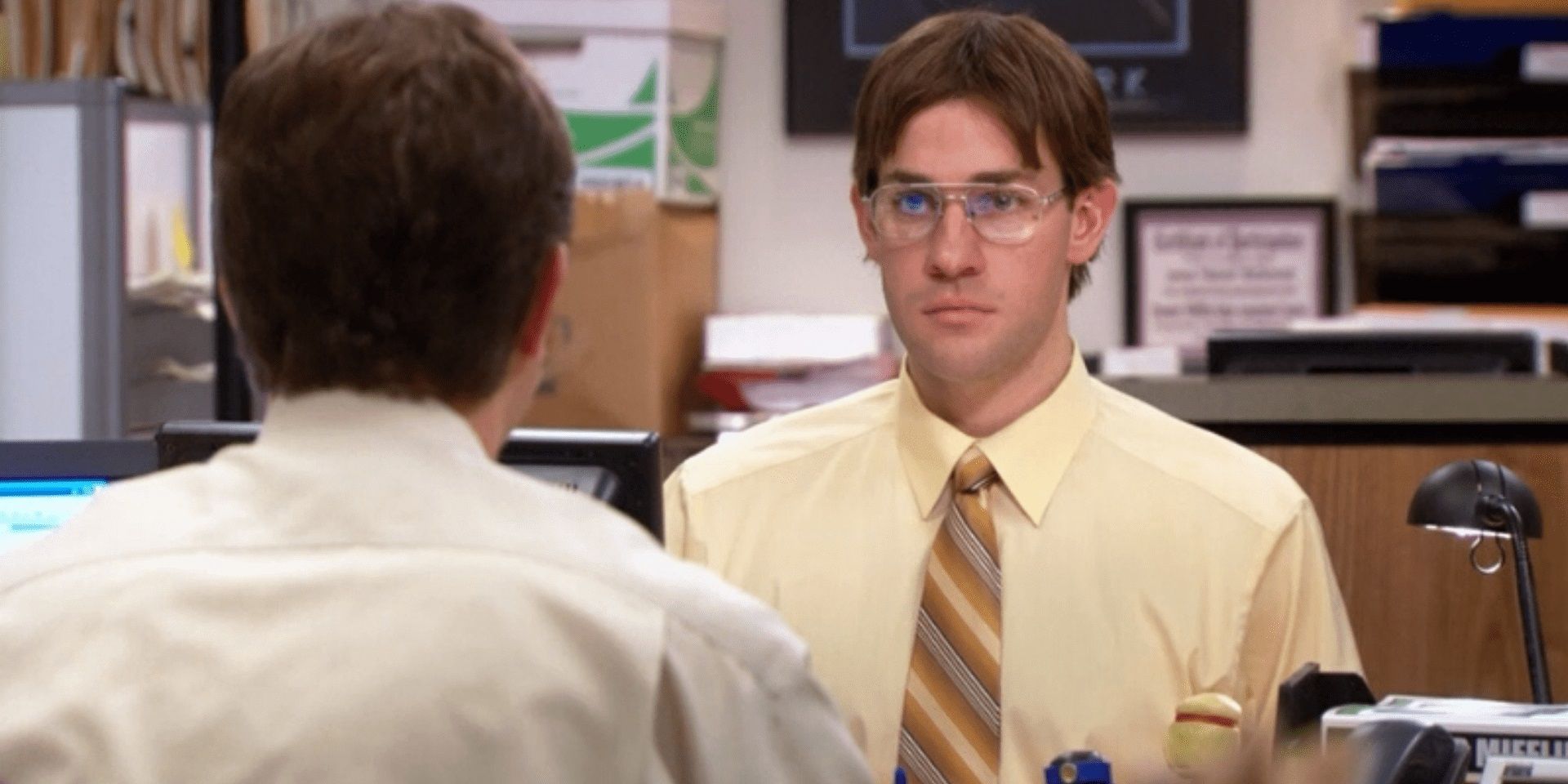 Jim dressed as Dwight in The Office.