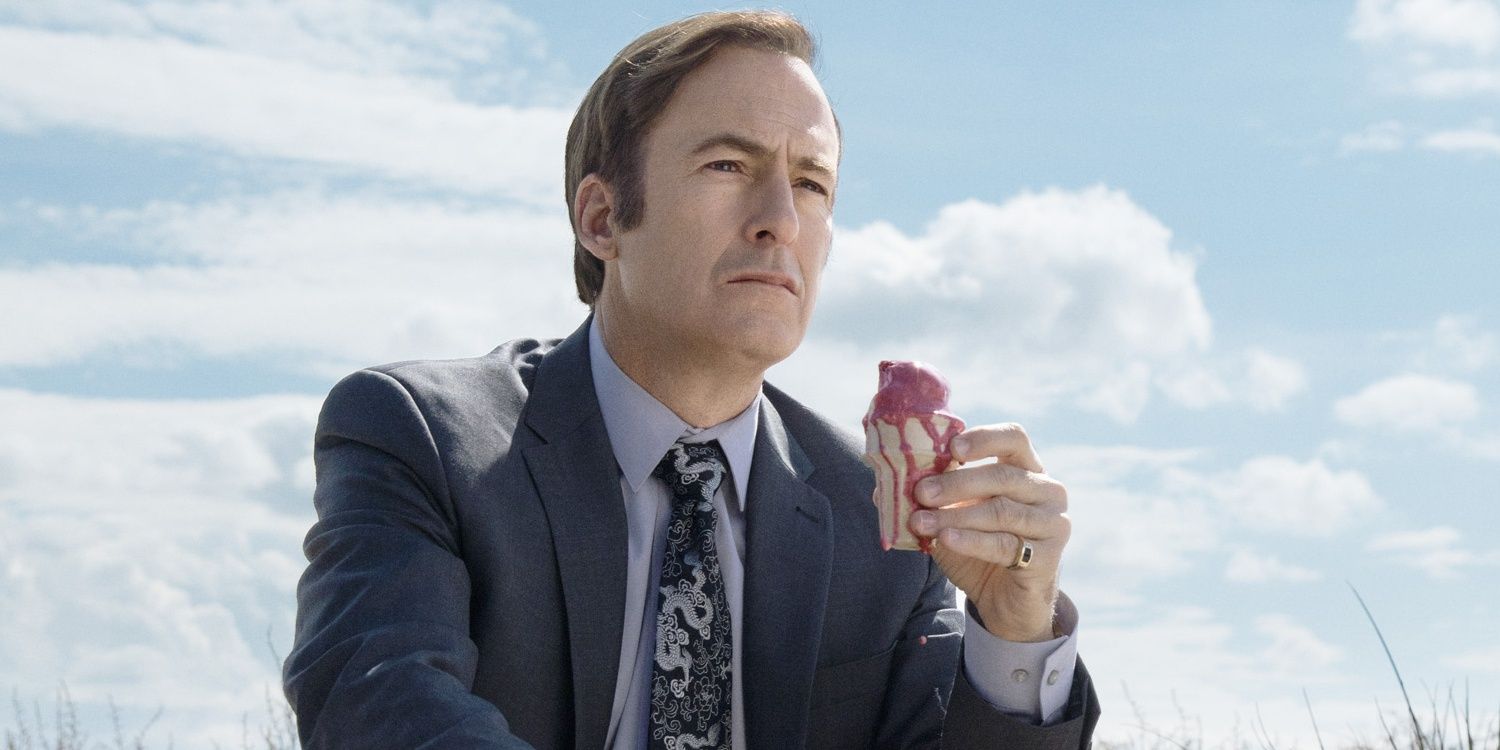 An image of Jimmy McGill eating an ice cream in Better Call Saul