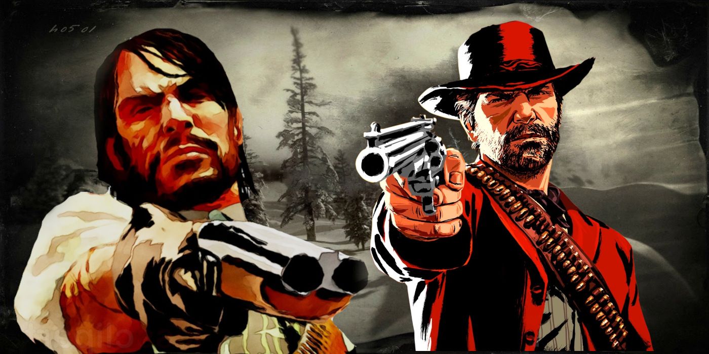 John Marston and Arthur Morgan Profile Art On Loading Screen for Red Dead Redemption 2