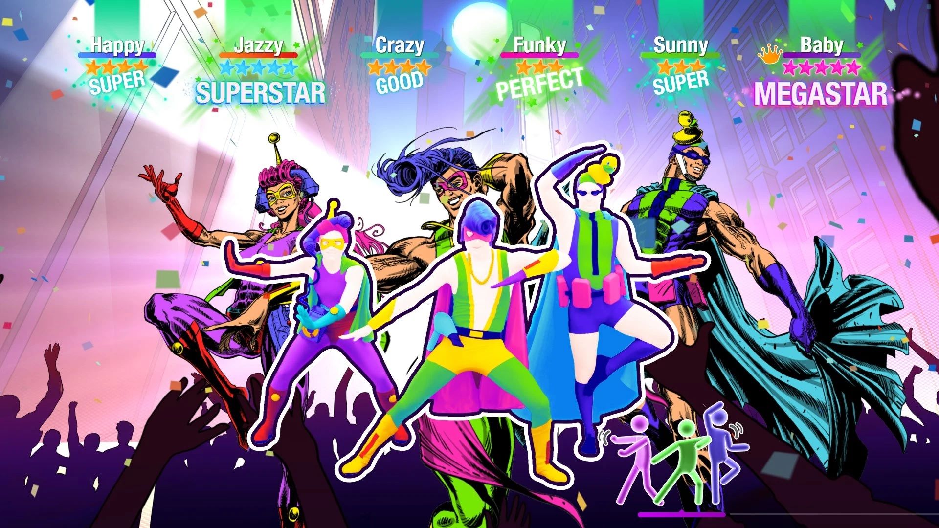 Screenshot showing one of the dances in Just Dance 2021.