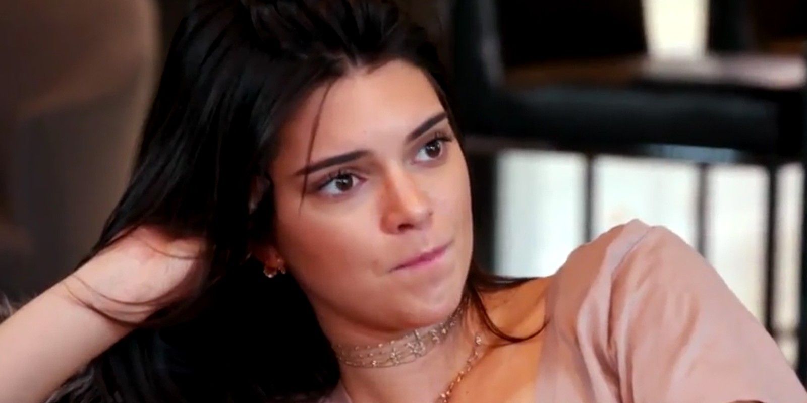 KUWTK Kendall Jenner Blows Out Candles As Waiter Holding Cake Tries To Move Away