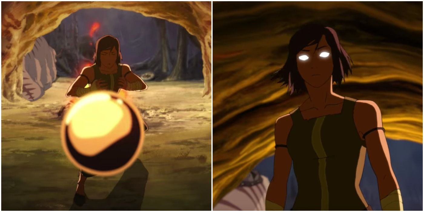 Korra Enters the Avatar State after Bending Mercury